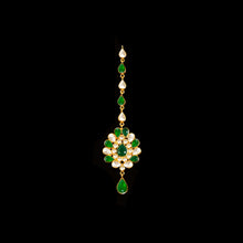 Load image into Gallery viewer, Maharaani kundan polki haar with earrings.