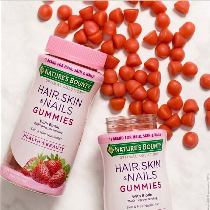 Optimal Solutions, Hair, Skin & Nails, Strawberry Flavored