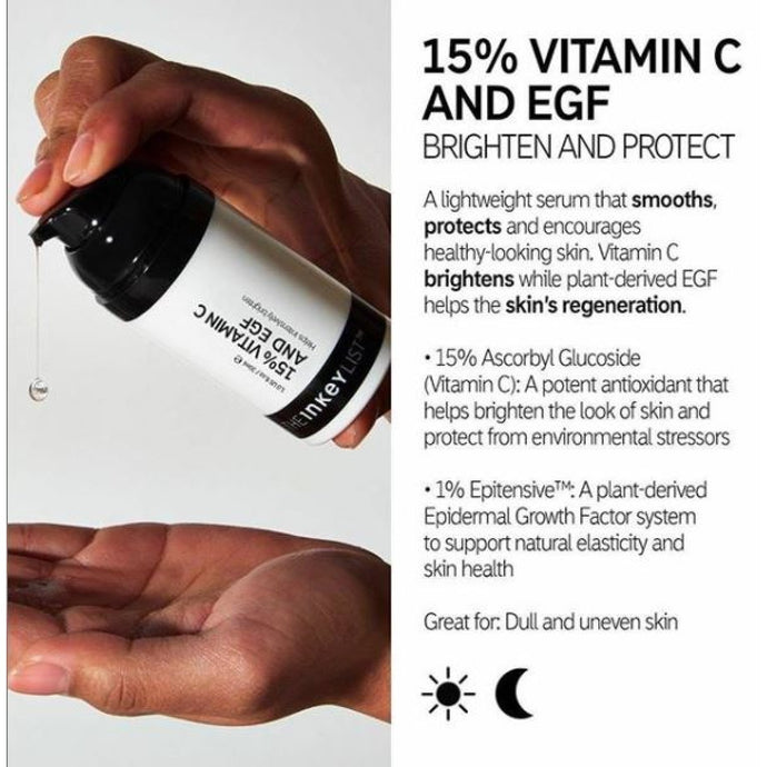 THE INKEY LIST

15% Vitamin C and EGF Serum( 30ml)