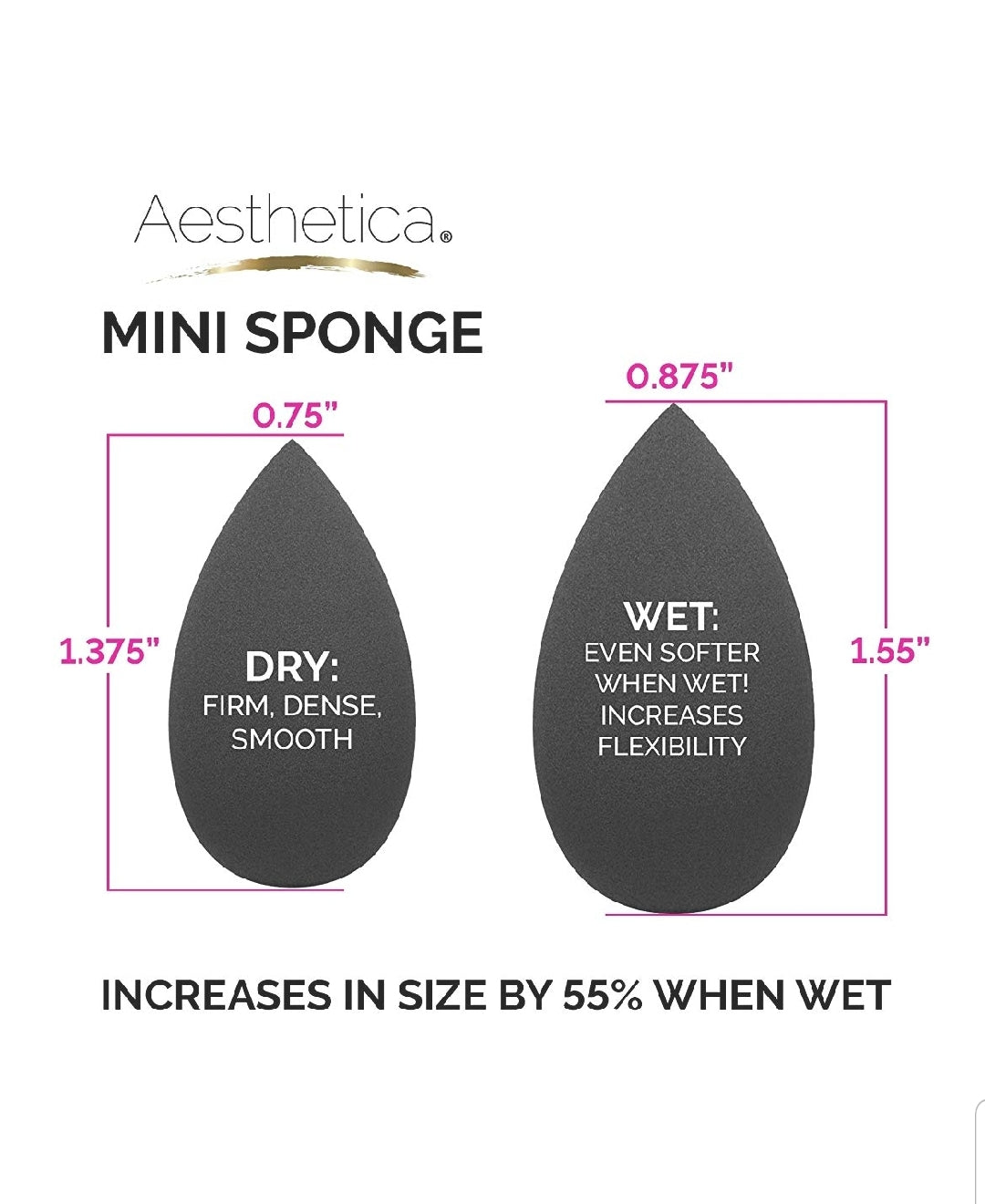 Aesthetica Cosmetics Mini Beauty Sponge Blender