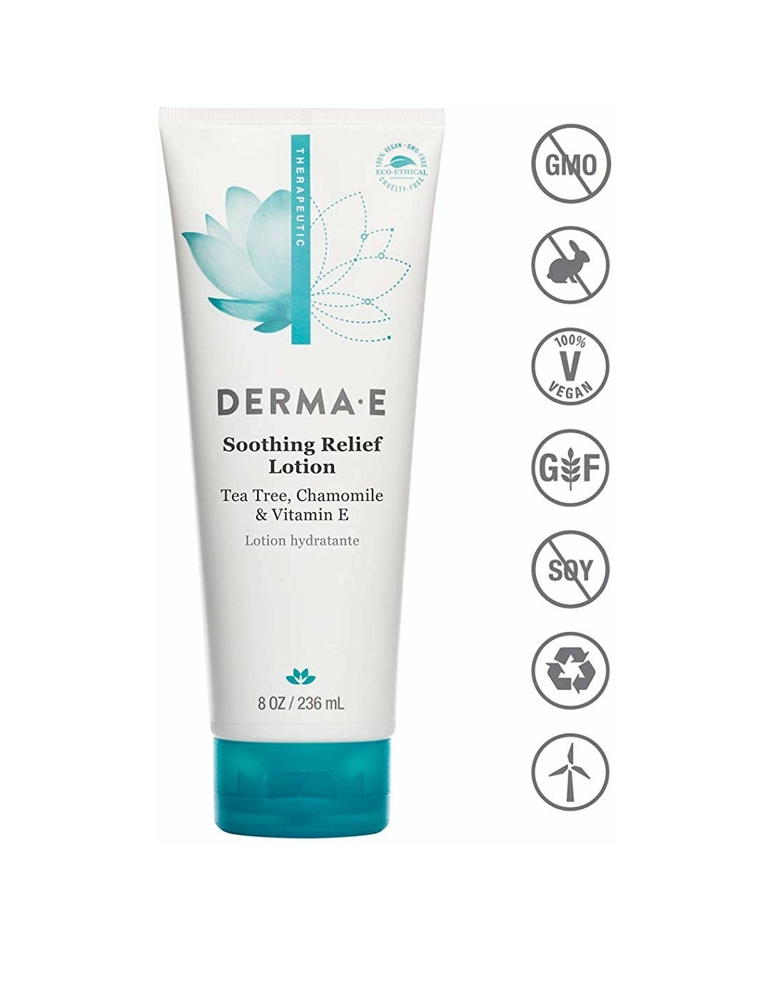 DERMA E Soothing Relief Lotion, Dry Skin Moisturizer, 8 oz DERMA E Soothing Relief Lotion, Dry Skin Moisturizer, 8 oz