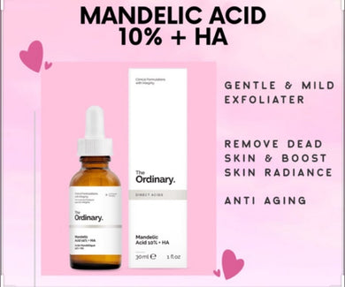 THE ORDINARY

Mandelic Acid 10% + HA( 30ml