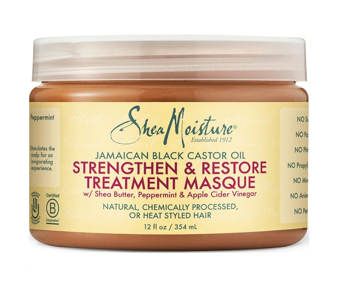 Jamaican Black Castor Oil, Strengthen & Restore Treatment Masque, 12 oz (340 g) Jamaican Black Castor Oil, Strengthen & Restore Treatment Masque, 12 oz (340 g)