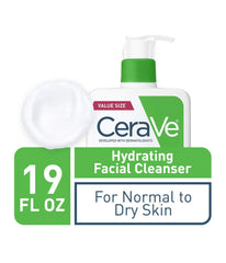 CeraVe Hydrating Facial Cleanser | Moisturizing Non-Foaming Face Wash with Hyaluronic Acid, Ceramides & Glycerin