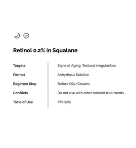 THE ORDINARY

Retinol 0.2% in Squalane( 30ml)