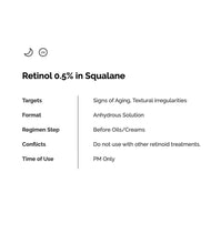 Load image into Gallery viewer, THE ORDINARY

Retinol 0.5% in Squalane( 30ml)