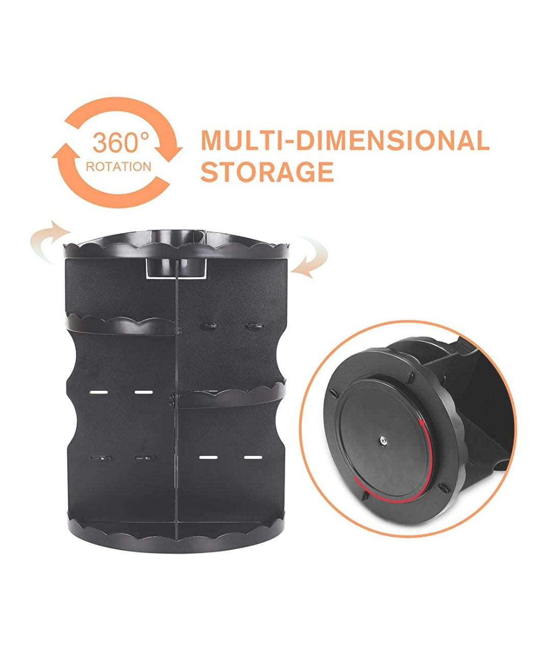 360 Rotation makeup organizer BLACK 360 Rotation makeup organizer BLACK