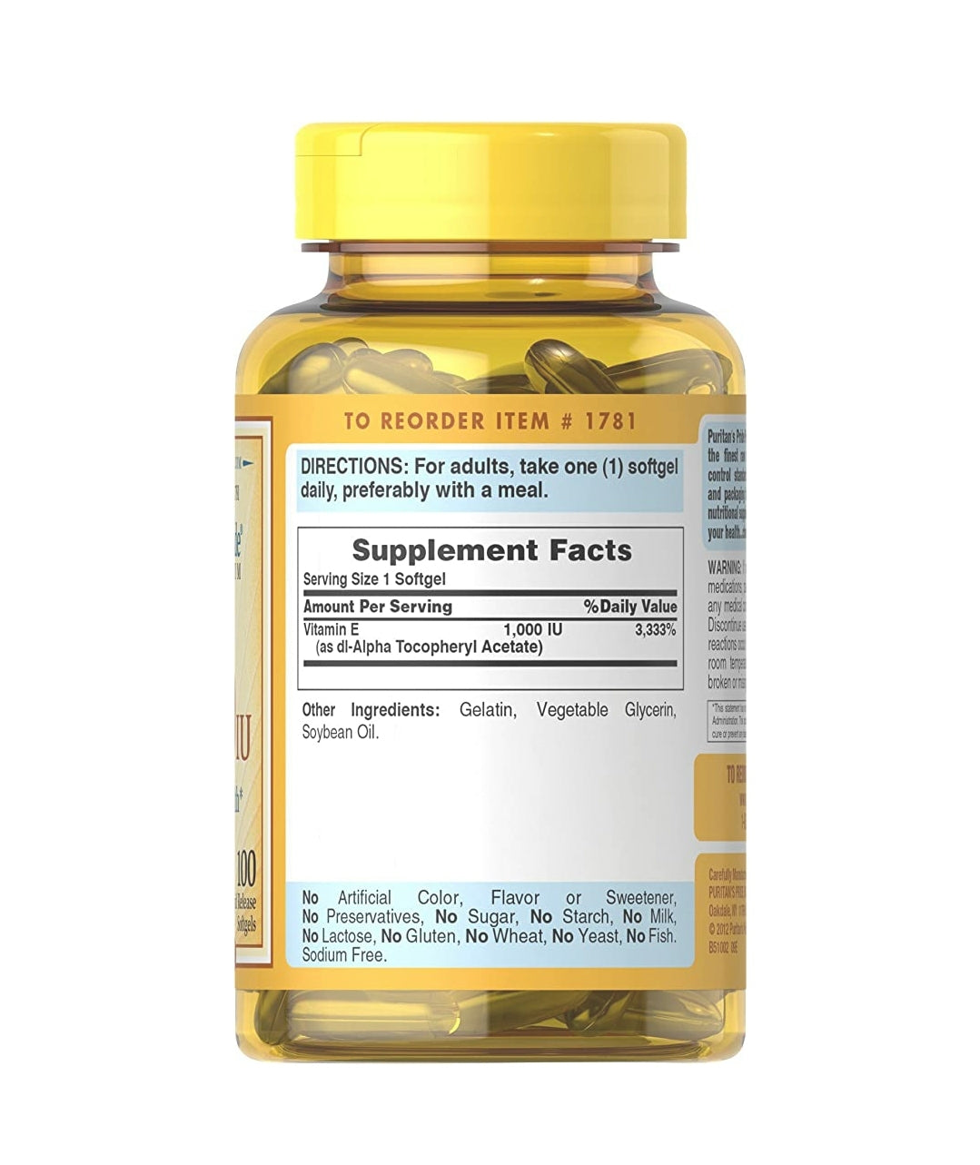 Vitamin E 1000 IU for Immune and Healthy Skin Vitamin E 1000 IU for Immune and Healthy Skin