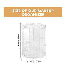 Makeup Organizer 360 Degree Rotating 7 Adjustable Layers Large Capacity 