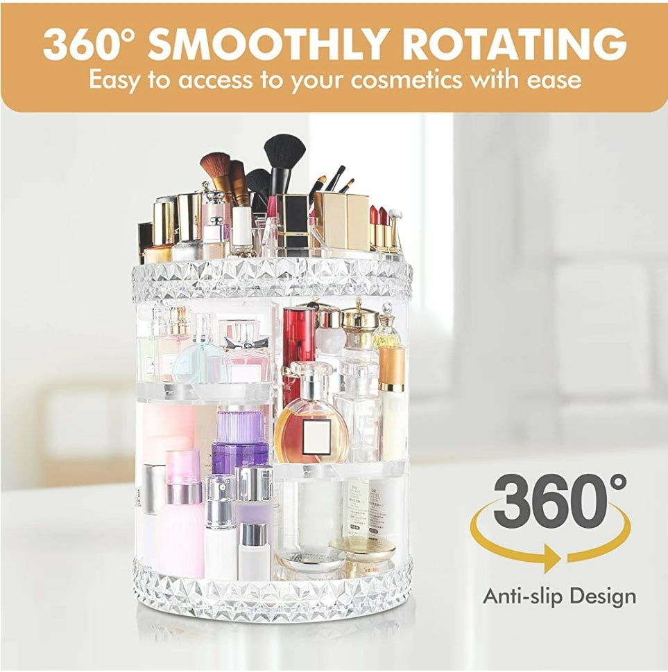 Makeup Organizer 360 Degree Rotating 7 Adjustable Layers Large Capacity Makeup Organizer 360 Degree Rotating 7 Adjustable Layers Large Capacity