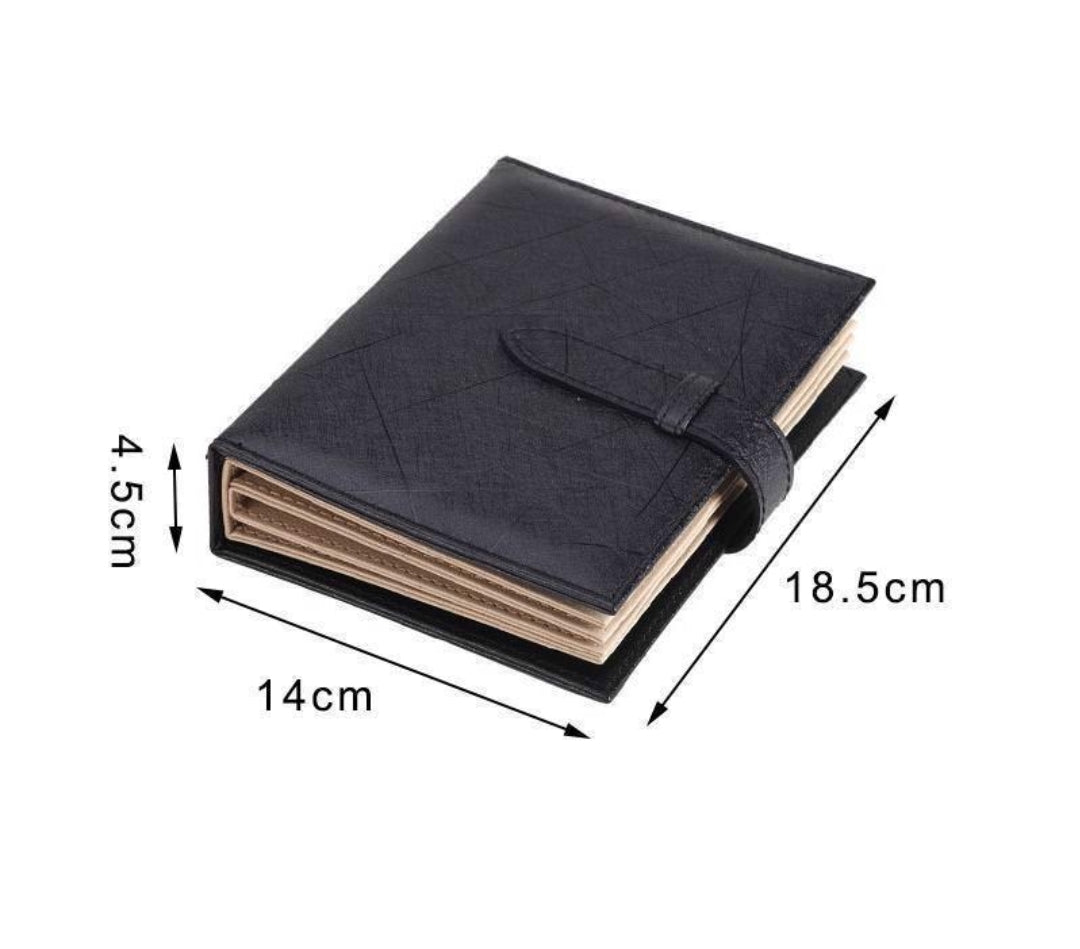 Portable Leather PU Women Fashion Earrings Jewelry Necklace Storage Bag Book Collection Collection