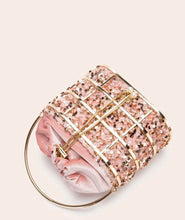 Load image into Gallery viewer, Metal Decore Drawstring clutch bag