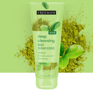 Deep Cleansing Body Sugar Scrub, Green Tea, 6 fl oz (175 ml)