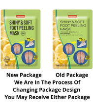 Load image into Gallery viewer, Multi Pair Foot Peeling Mask Set By Purederm - Exfoliating Foot Peel Spa Mask For Baby Soft Skin W/Sunflower Seed Oil &amp; Lemon Extract