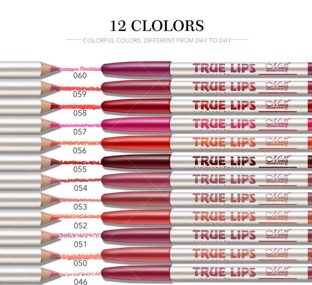 M.n MENOW Brand Make Up True Lips 12Color Lip Liner Pencil Waterproof Professional Lip Liner M.n MENOW Brand Make Up True Lips 12Color Lip Liner Pencil Waterproof Professional Lip Liner