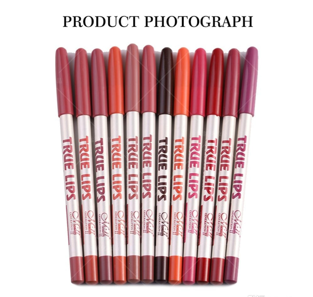M.n MENOW Brand Make Up True Lips 12Color Lip Liner Pencil Waterproof Professional Lip Liner M.n MENOW Brand Make Up True Lips 12Color Lip Liner Pencil Waterproof Professional Lip Liner
