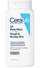 Load image into Gallery viewer, CeraVe Body Wash with Salicylic Acid | Fragrance Free Body Wash to Exfoliate Rough and Bumpy Skin | Allergy Tested | 10 Ounce
