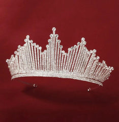 Crown design rhinestone overlayhair accessory