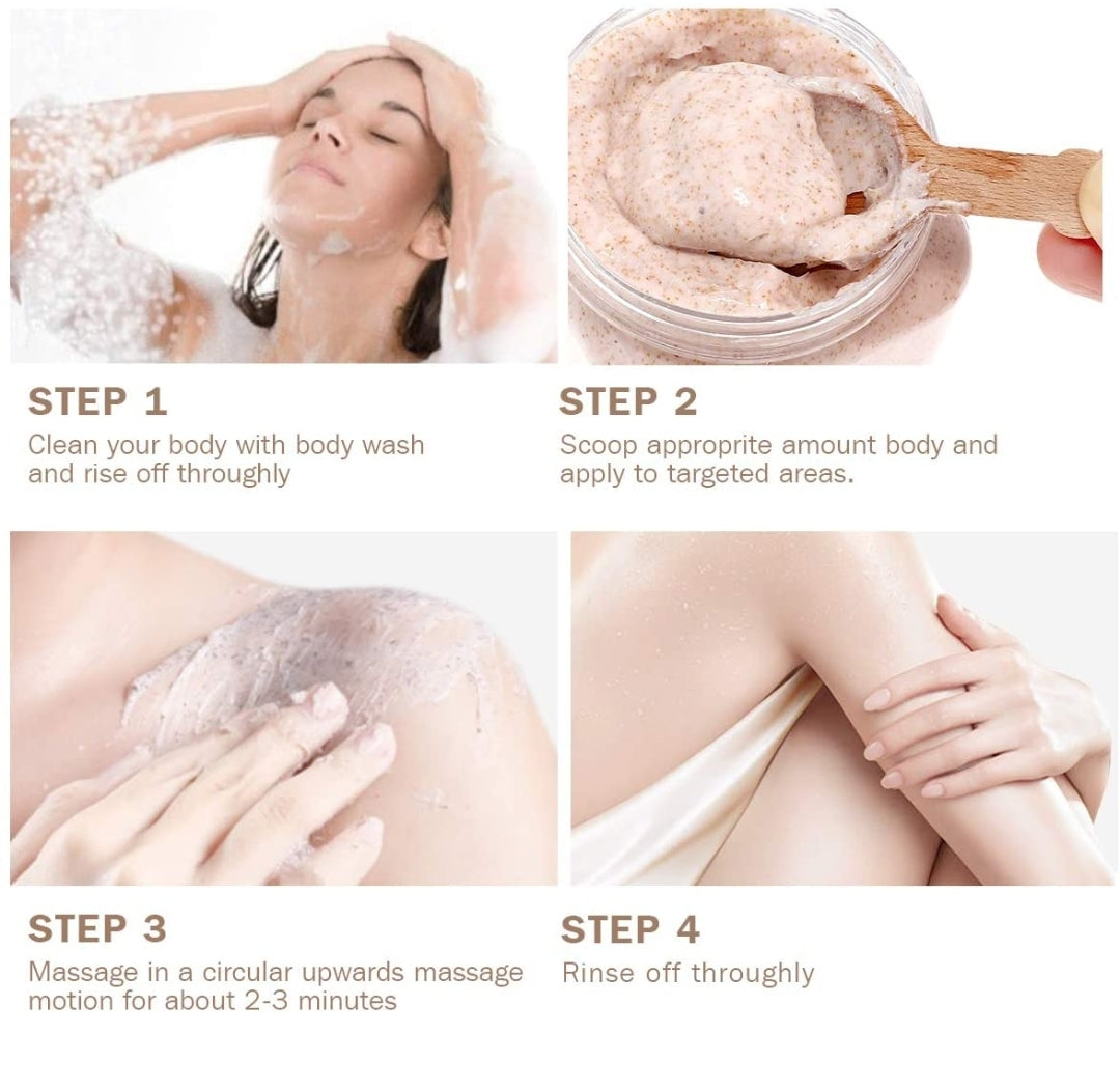 Ultra Exfoliating & Cleanse Body Scrub Gift Set, 3 Pack Natural Dead Sea Salt Body Scrub, Body Scrub Set with Free Bonus Wooden Spoon Ultra Exfoliating & Cleanse Body Scrub Gift Set, 3 Pack Natural Dead Sea Salt Body Scrub, Body Scrub Set with Free Bonus Wooden Spoon