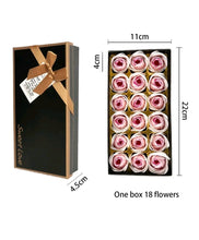 Load image into Gallery viewer, Rose Petals Soap Flowers in Box Handmade Artificial Scented Bath Soap Flora Bouquet for Wedding Birthday Party Home Decoration Valentine&#39;s Day Baby Pink