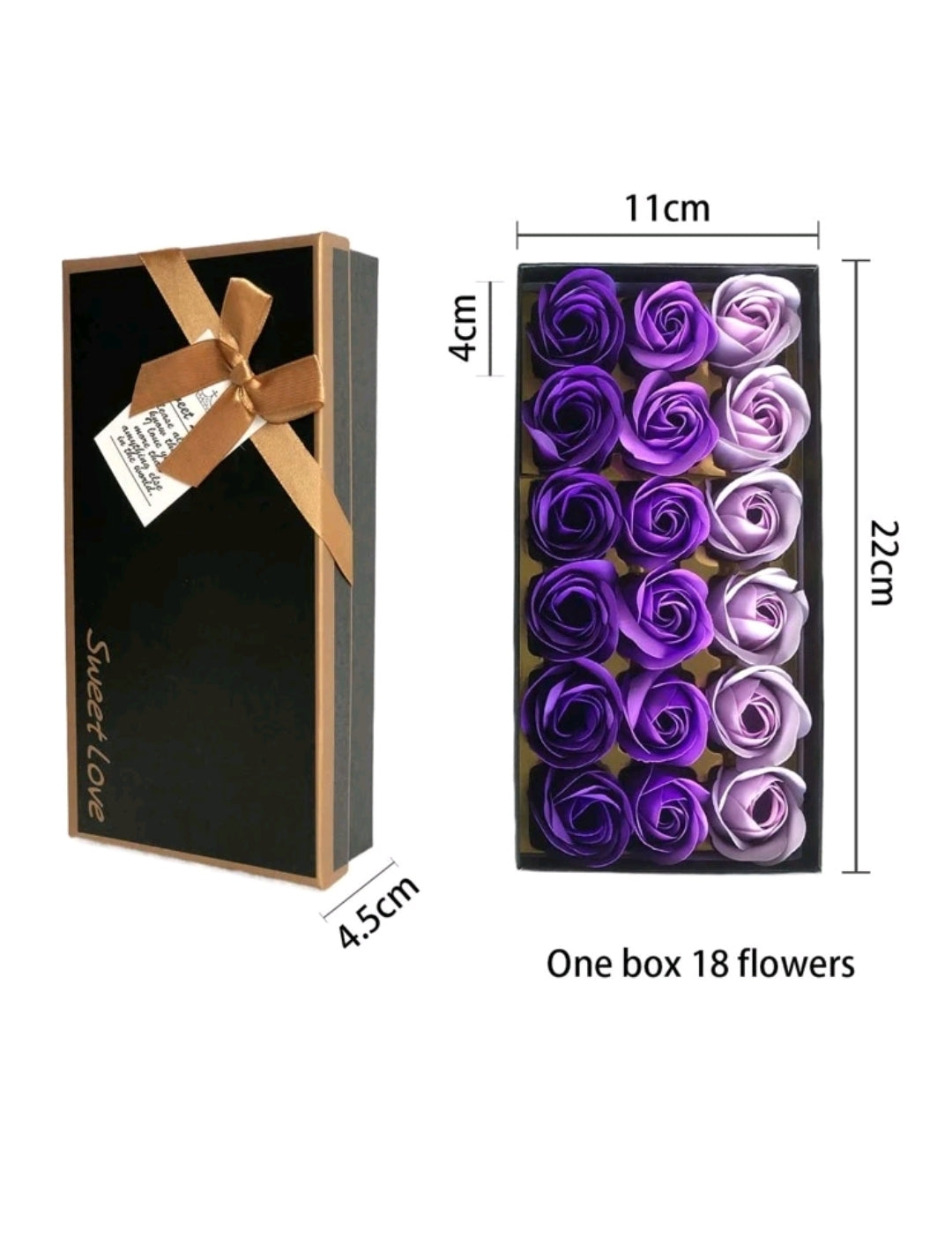 Bath Soap Rose Flower Floral Scented Rose Soap Petals Body Soap in Gift Box for Valentine's Day Anniversary Birthday Mothers Day Gifts, Gift for Her (18 Pcs/Box Gradient Purple) Bath Soap Rose Flower Floral Scented Rose Soap Petals Body Soap in Gift Box for Valentine's Day Anniversary Birthday Mothers Day Gifts, Gift for Her (18 Pcs/Box Gradient Purple)