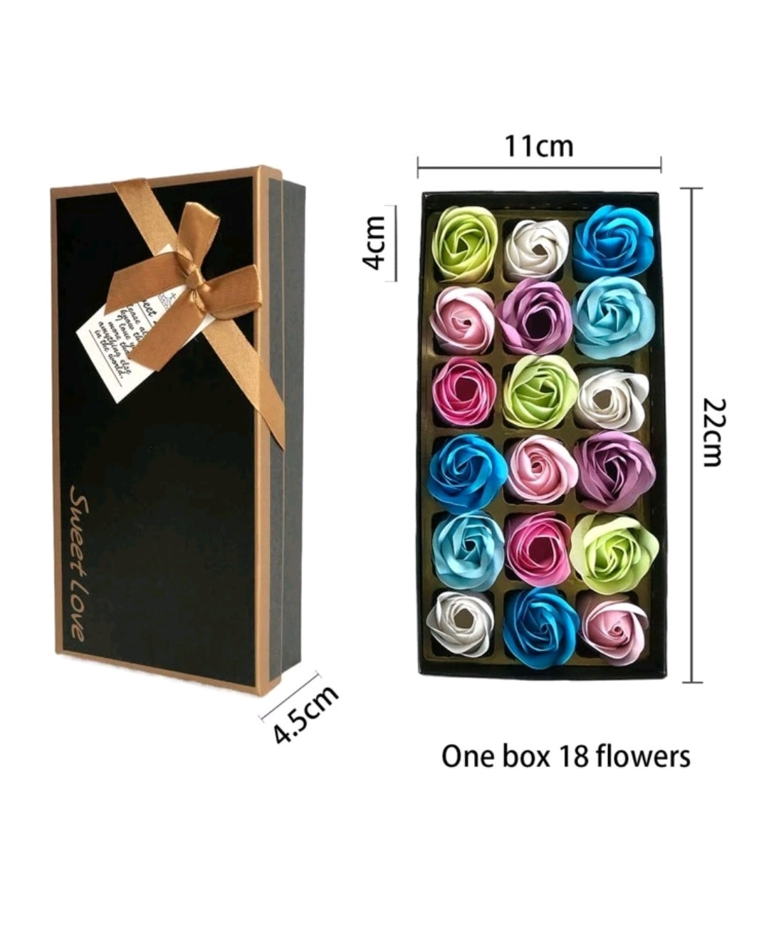 Bath Soap Rose Flower Floral Scented Rose Soap Petals Body Soap in Gift Box for Valentine's Day Anniversary Birthday Mothers Day Gifts, Gift for Her (18 Pcs/Box MultiColour) Bath Soap Rose Flower Floral Scented Rose Soap Petals Body Soap in Gift Box for Valentine's Day Anniversary Birthday Mothers Day Gifts, Gift for Her (18 Pcs/Box MultiColour)