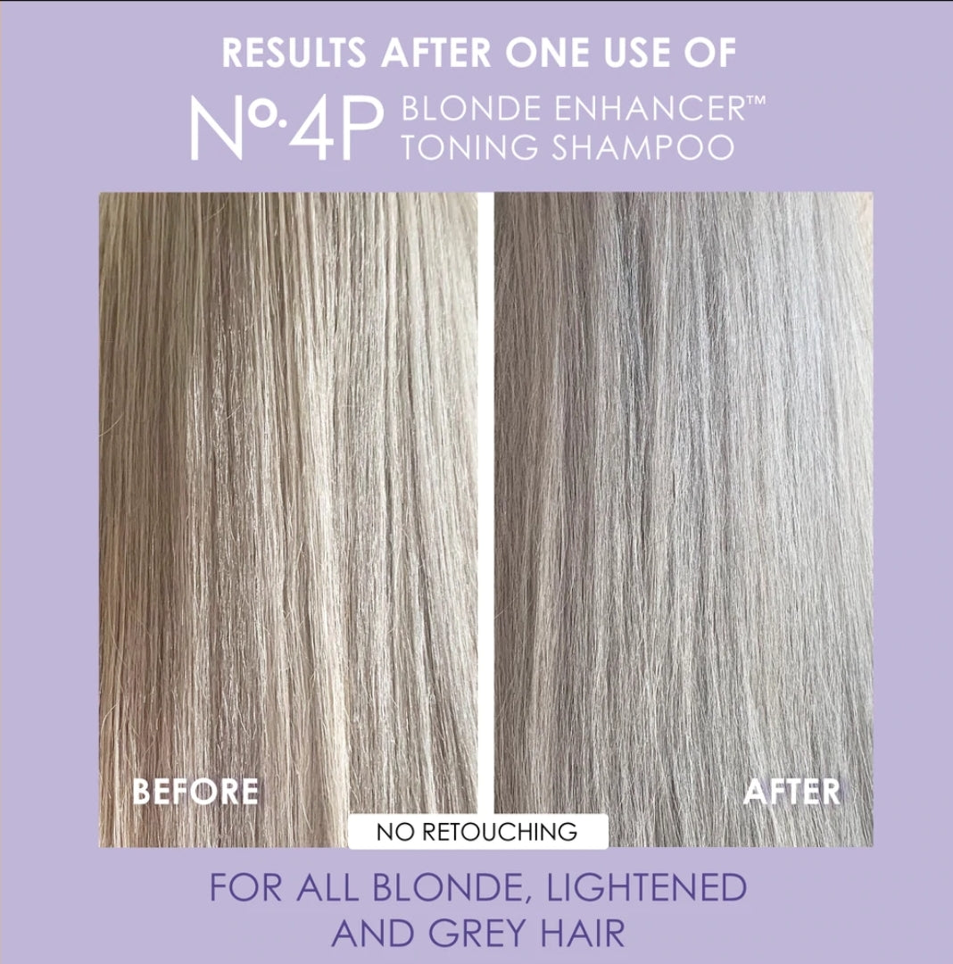 OLAPLEX Nº.4P Blonde Enhancer Toning Shampoo
REPAIRS, HYDRATES, & BRIGHTENS OLAPLEX Nº.4P Blonde Enhancer Toning Shampoo
REPAIRS, HYDRATES, & BRIGHTENS
