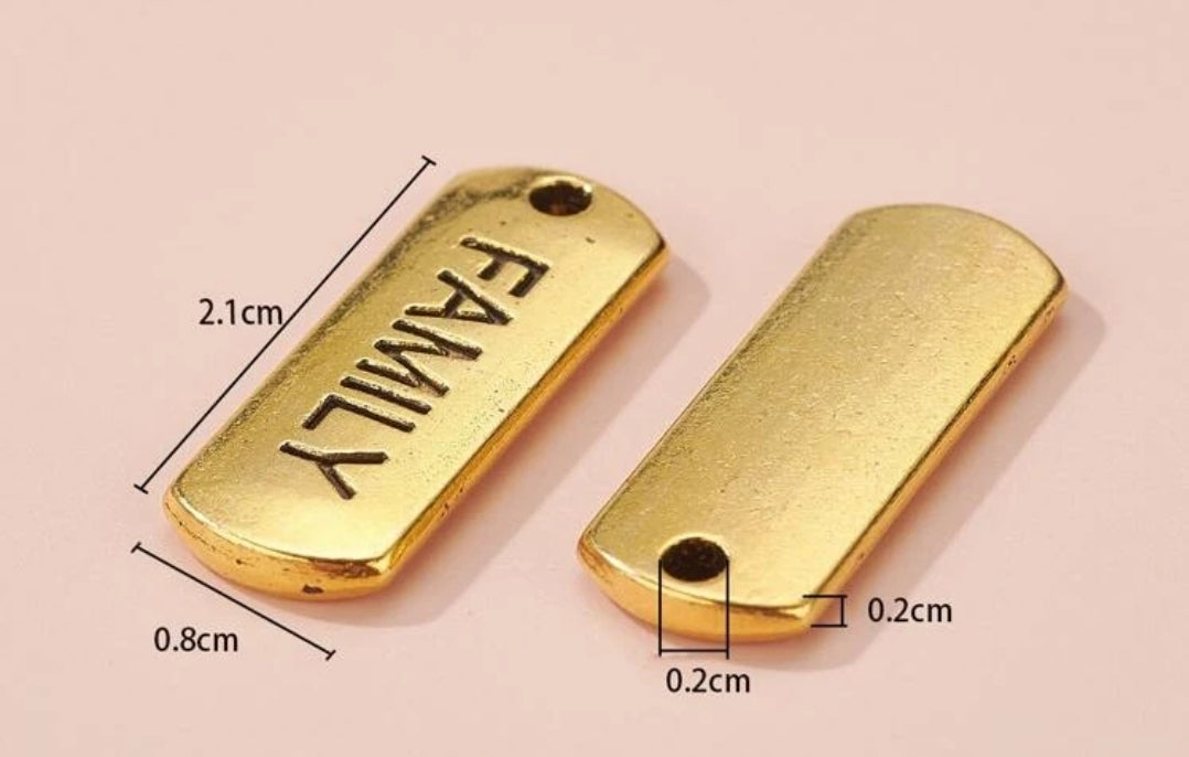 Engraved Motivational Charms Pendants( Gold, Silver ) Engraved Motivational Charms Pendants( Gold, Silver )