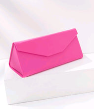 Load image into Gallery viewer, Foldable Glasses Case, Magnetic with Triangle Fold in PU Leather for All Glasses