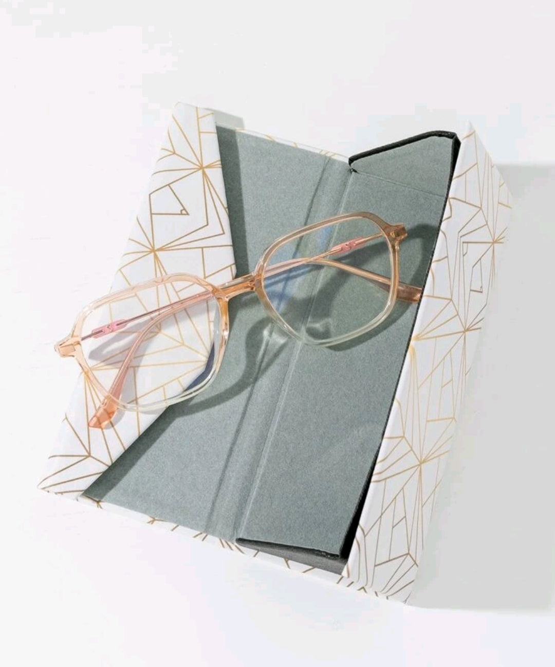 Triangle Foldable Glasses Case Portable Magnetic Closure PU Leather Hard Shell Triangle Foldable Glasses Case Portable Magnetic Closure PU Leather Hard Shell