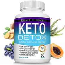 Load image into Gallery viewer, Keto Detox Pills Advanced Cleansing Extract – 1532 Mg Natural Acai Colon Cleanser Formula Using Ketosis &amp; Ketogenic Diet, Flush Toxins &amp; Excess Waste, for Men Women, 60 Capsules, Toplux Supplement