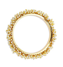 Load image into Gallery viewer, Gold Pearl Bangles.