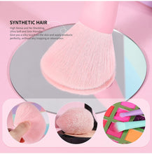 Load image into Gallery viewer, Docolor Makeup Brushes 17 Pcs Colourful Makeup Brush Set Premium Gift Synthetic Kabuki Foundation Blending Face Powder Blush Concealers Eyeshadow Rainbow Make Up Brush Set - Dream of Color