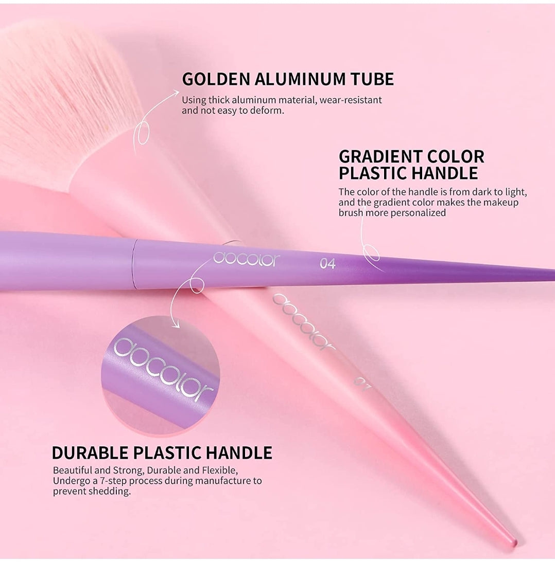 Docolor Makeup Brushes 17 Pcs Colourful Makeup Brush Set Premium Gift Synthetic Kabuki Foundation Blending Face Powder Blush Concealers Eyeshadow Rainbow Make Up Brush Set - Dream of Color Docolor Makeup Brushes 17 Pcs Colourful Makeup Brush Set Premium Gift Synthetic Kabuki Foundation Blending Face Powder Blush Concealers Eyeshadow Rainbow Make Up Brush Set - Dream of Color