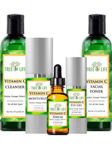 Load image into Gallery viewer, Tree of Life Vitamin C Complete Regimen | Includes Cleanser, Toner, Serum, Face Cream and Eye Gel