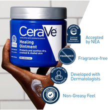 Load image into Gallery viewer, CeraVe Healing Ointment | Moisturizing Petrolatum Skin Protectant for Dry Skin with Hyaluronic Acid and Ceramides | Lanolin Free &amp; Fragrance Free | 12 Ounce