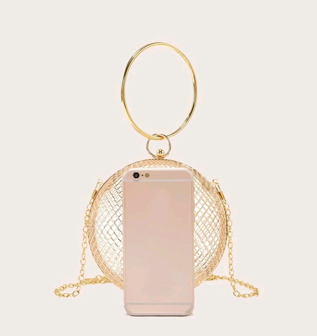 Premium metallic circle bag. Premium metallic circle bag.