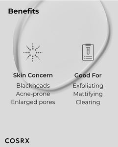 COSRX BHA 4% Blackhead Power Liquid 3.38 fl.oz / 100ml, Blackhead Remover, Pore Minimizer, Korean Skin Care, Animal Testing Free, Paraben Free