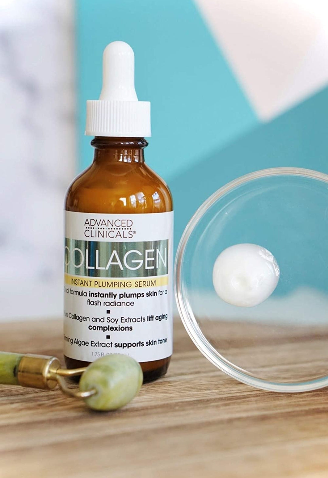 Advanced Clinicals Collagen Face Serum For Instant Plumping Anti-Aging Skin Tightening, Brightening & Hydrating Facial Moisturizer Helps Smooth & Plump Dry Skin - Collagen Peptide Serum Advanced Clinicals Collagen Face Serum For Instant Plumping Anti-Aging Skin Tightening, Brightening & Hydrating Facial Moisturizer Helps Smooth & Plump Dry Skin - Collagen Peptide Serum