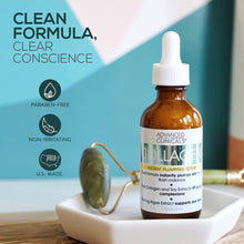 Load image into Gallery viewer, Advanced Clinicals Collagen Face Serum For Instant Plumping Anti-Aging Skin Tightening, Brightening &amp; Hydrating Facial Moisturizer Helps Smooth &amp; Plump Dry Skin - Collagen Peptide Serum