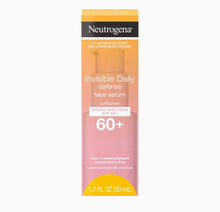 Load image into Gallery viewer, Neutrogena Invisible Daily Defense Face Serum with Broad Spectrum SPF 60+ to Help Even Skin Tone, Oil-Free, Non-Greasy, Antioxidant Complex for Environmental Aggressors, 1.7 fl. Oz