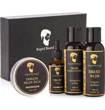 Load image into Gallery viewer, Beard Grooming kit for Men Care - Unscented Beard Oil, Beard Shampoo Wash, Beard Conditioner Softener, Fragrance Free Beard Balm Leave in Wax Butter - for Styling Shaping &amp; Growth set