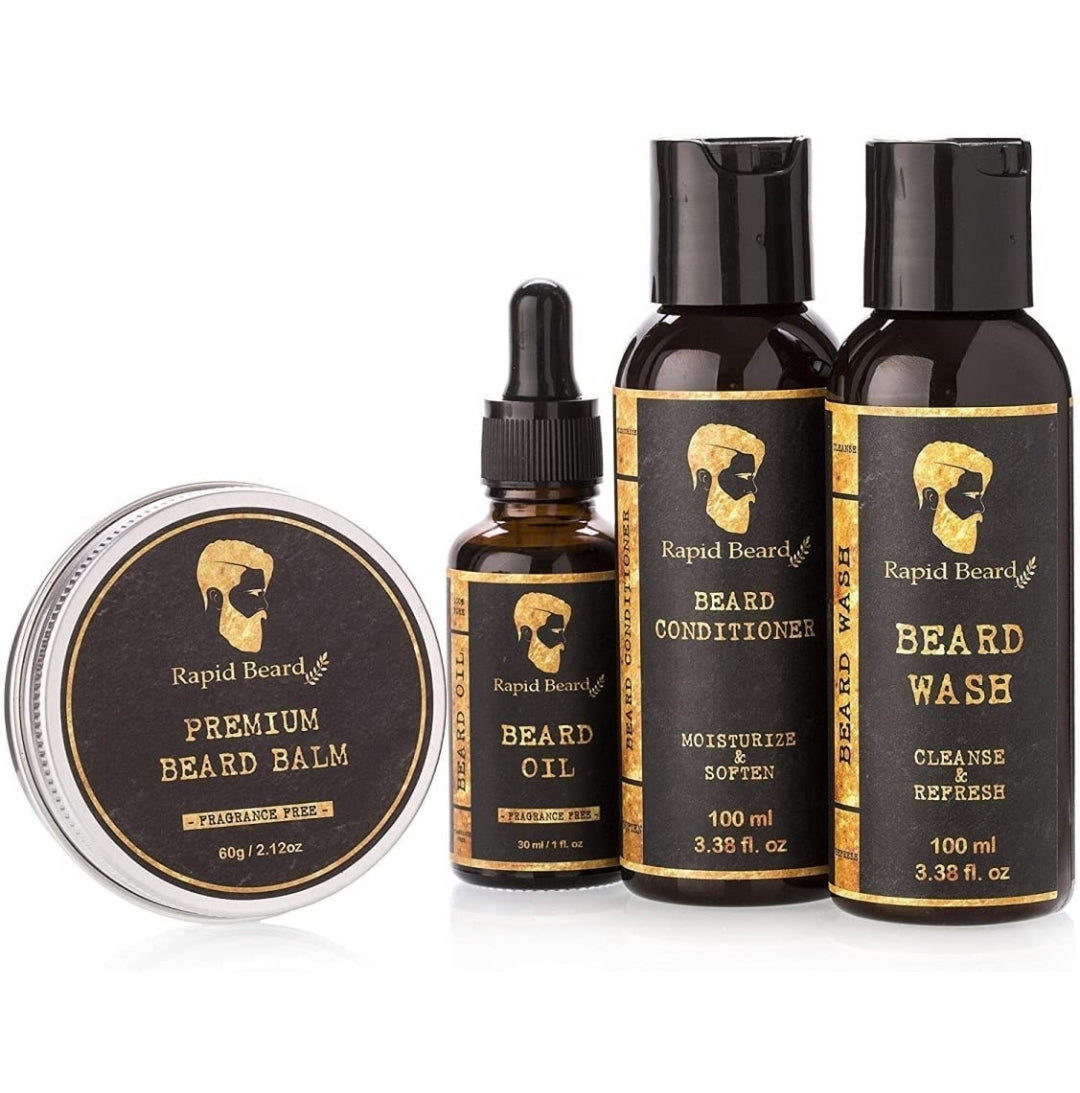 Beard Grooming kit for Men Care - Unscented Beard Oil, Beard Shampoo Wash, Beard Conditioner Softener, Fragrance Free Beard Balm Leave in Wax Butter - for Styling Shaping & Growth set Beard Grooming kit for Men Care - Unscented Beard Oil, Beard Shampoo Wash, Beard Conditioner Softener, Fragrance Free Beard Balm Leave in Wax Butter - for Styling Shaping & Growth set