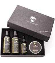 Load image into Gallery viewer, Beard Grooming kit for Men Care - Unscented Beard Oil, Beard Shampoo Wash, Beard Conditioner Softener, Fragrance Free Beard Balm Leave in Wax Butter - for Styling Shaping &amp; Growth set