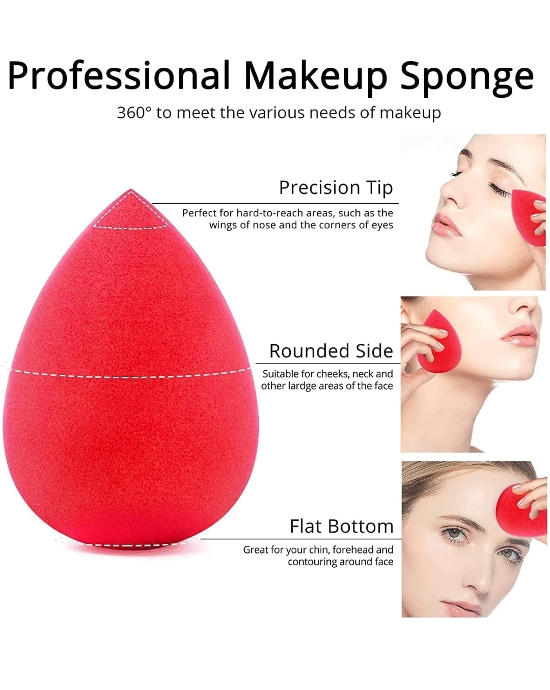 BEAKEY 5 Pcs Makeup Sponge Set, Foundation Blending Beauty Sponge, Flawless for Liquid, Cream, and Powder, Multi-colored Makeup Sponges BEAKEY 5 Pcs Makeup Sponge Set, Foundation Blending Beauty Sponge, Flawless for Liquid, Cream, and Powder, Multi-colored Makeup Sponges