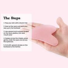 Load image into Gallery viewer, Gua Sha Facial Tools Healing Crystal - Self Care Gifts for Women Skin Care Tools Natural Massager for Skincare Face Body Relieve Muscle Tensions Reduce Puffiness (Rose Quartz)