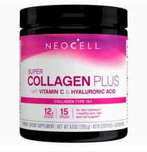 Load image into Gallery viewer, NeoCell Super Collagen Plus with Vitamin C and Hyaluronic Acid, Collagen Type 1 and 3 Dietary Supplement, Keto Certified, Gluten-Free, 6.9 Ounces