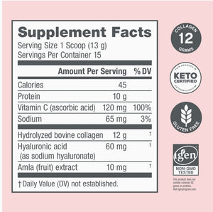 NeoCell Super Collagen Plus with Vitamin C and Hyaluronic Acid, Collagen Type 1 and 3 Dietary Supplement, Keto Certified, Gluten-Free, 6.9 Ounces
