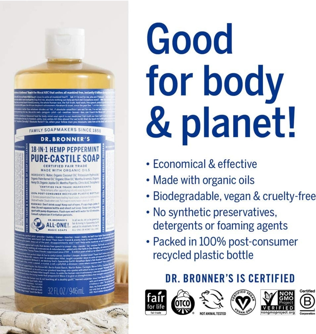 Dr. Bronner's - Pure-Castile Liquid Soap Dr. Bronner's - Pure-Castile Liquid Soap