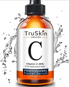 TruSkin Vitamin C Serum for Face, Anti Aging Serum with Hyaluronic Acid, Vitamin E, Organic Aloe Vera and Jojoba Oil, Hydrating & Brightening Serum for Dark Spots, Fine Lines and Wrinkles